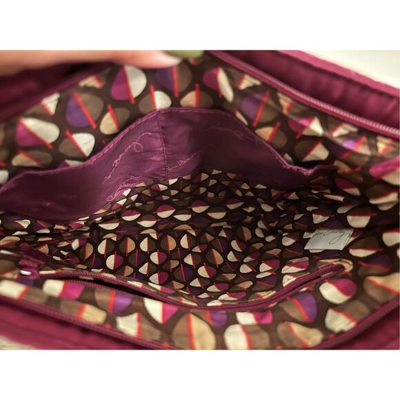 Vera Bradley Maroon Quilted Crossbody Bag - Picture 10 of 12